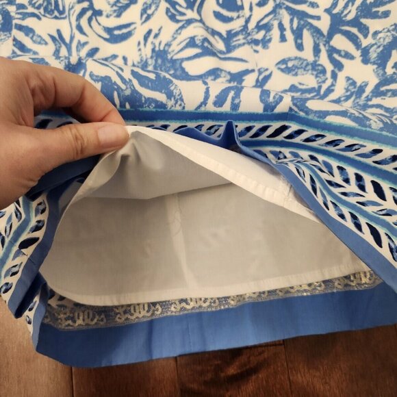 Lily Pulitzer women's cotton blue and white dress in size 4 - Picture 6 of 8